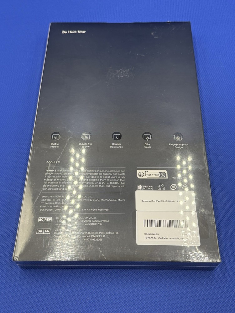 TORRAS iPad mini 7/6 Screen Protector: 9H+ Mil-Grade, One-Pull Install, HD Clari