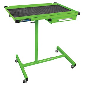 Heavy-Duty Mobile Work Table with Drawer, Green ATD-7025