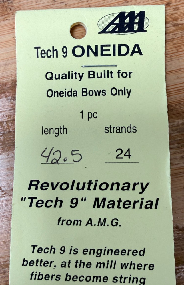 42.5" Length Compound Bow Custom Made Oneida Tech 9 Material 24 Strands