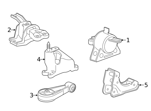 Genuine GM Automatic Transmission Mount 95276318