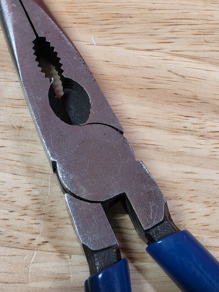 Cornwell Tools CPL66 Blue Handle Angled Bent End Needle Nose Pliers