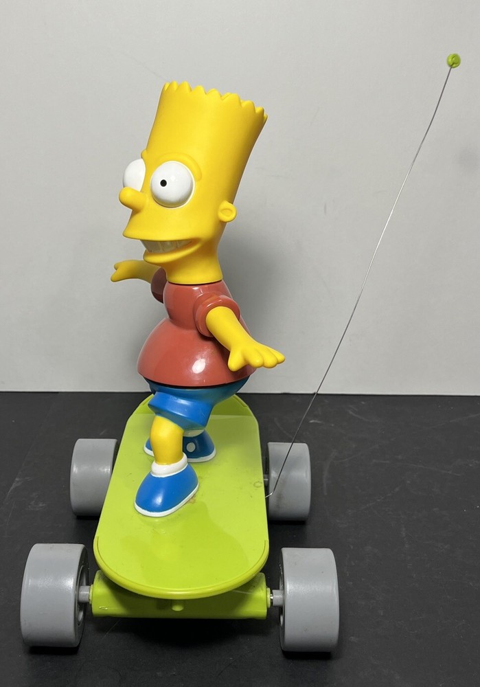 The Simpsons R/C Remote Control Skateboarding BART Talking Krusty Tested 2000