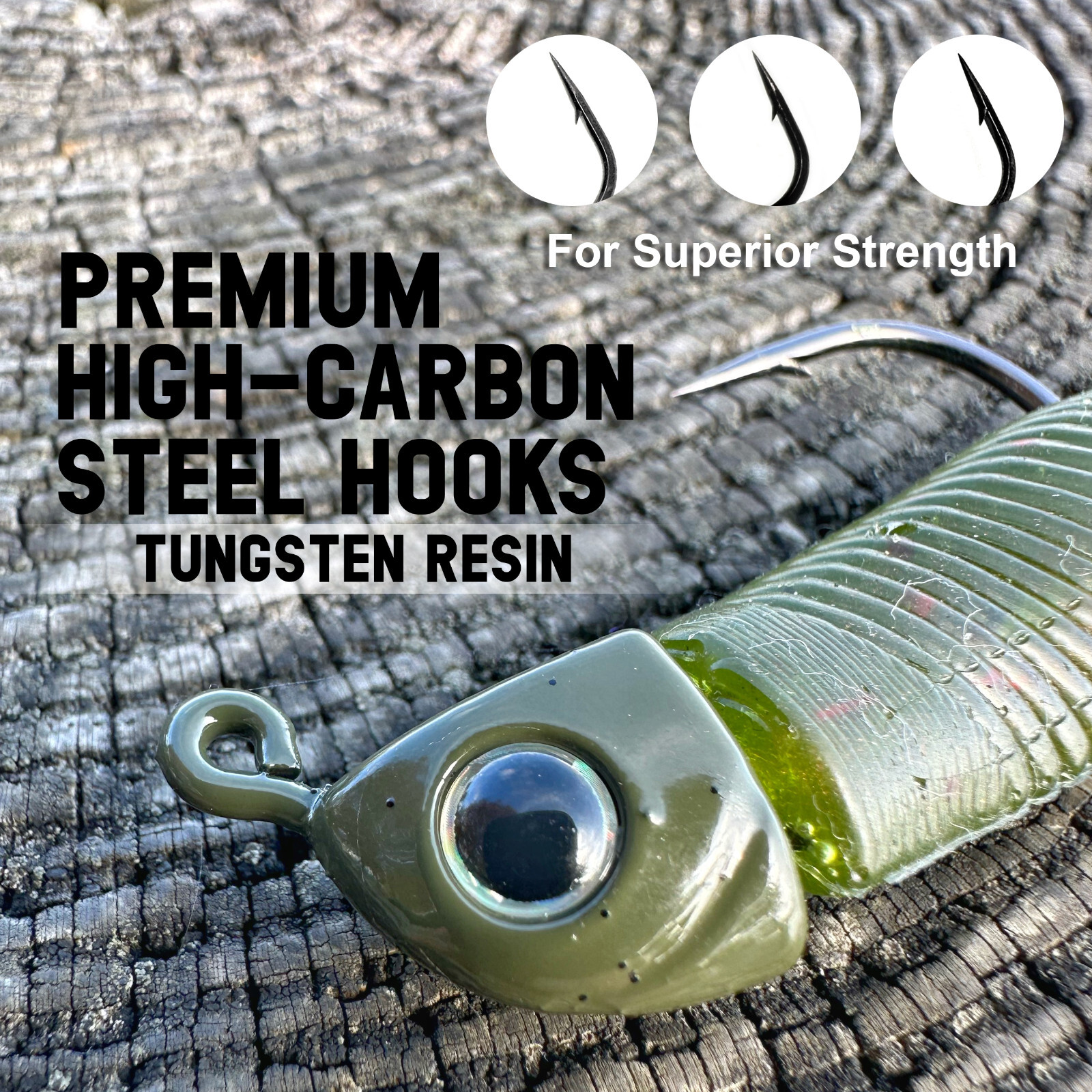 Reaction Tackle Tungsten Swimbait Jig Heads (5-Pack)