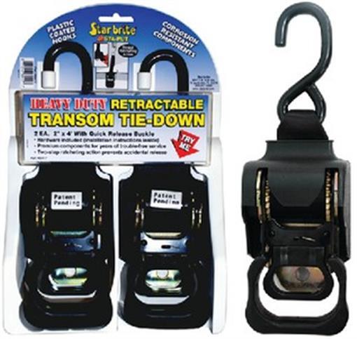 Starbrite H.D.Retractable Tie-Down Pr/Pk 60428