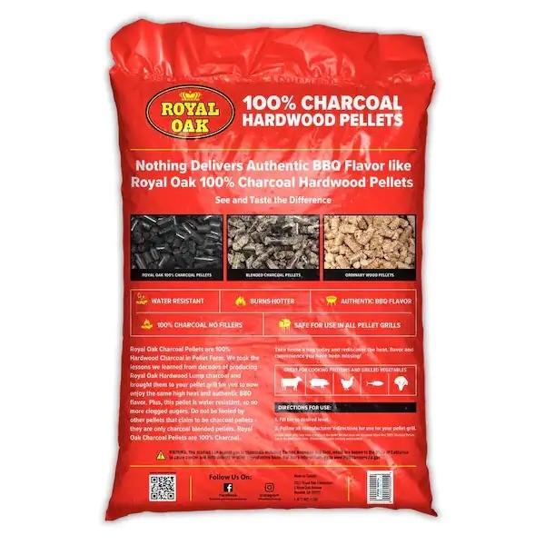 20 lb 100% Natural Hardwood Charcoal Pellets for Grills & Smokers New