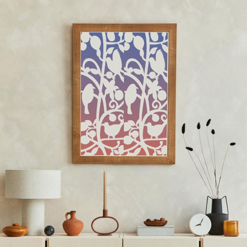 Floral Stencils for Crafts Reusable Texture Stencils Background Stencil Leaf ...
