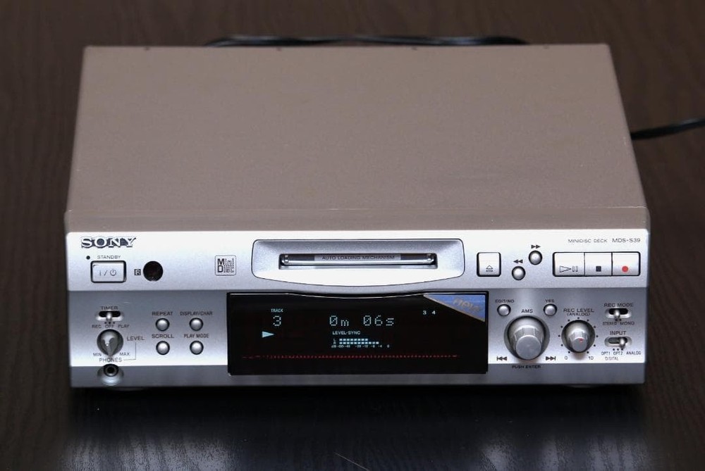Sony MDS-S39 MiniDisc Deck MD Player Recorder ATRAC 4.5G Restored FullyFunction