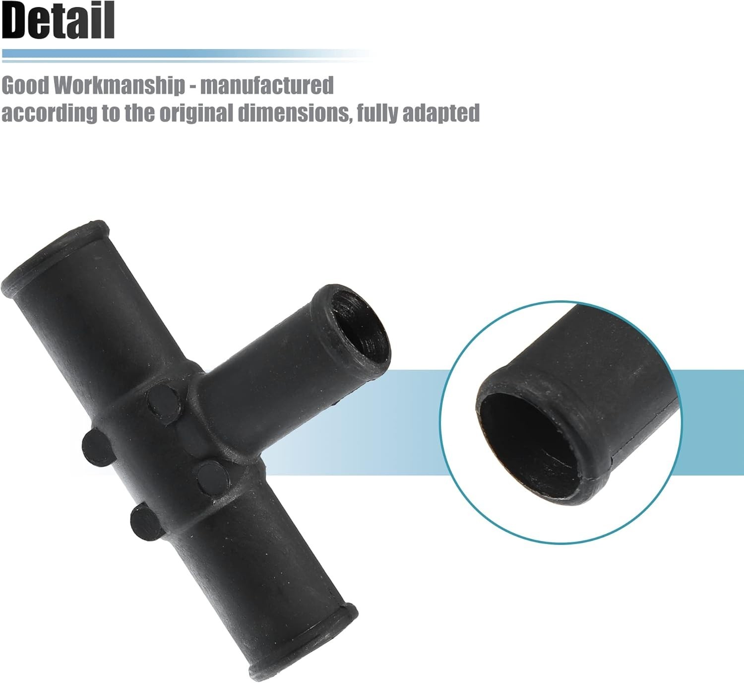 2 Pcs Heater Hose Tee Connector for Land Cruiser 1992-2007 for Sequoia 2001-2007