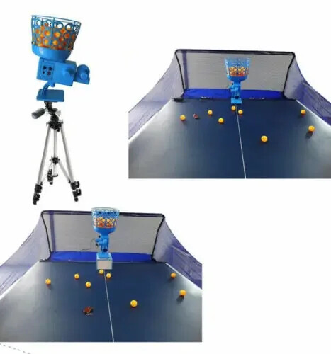 Remote Control Automatic Table Tennis Training Machine Pingpong Ball Machine
