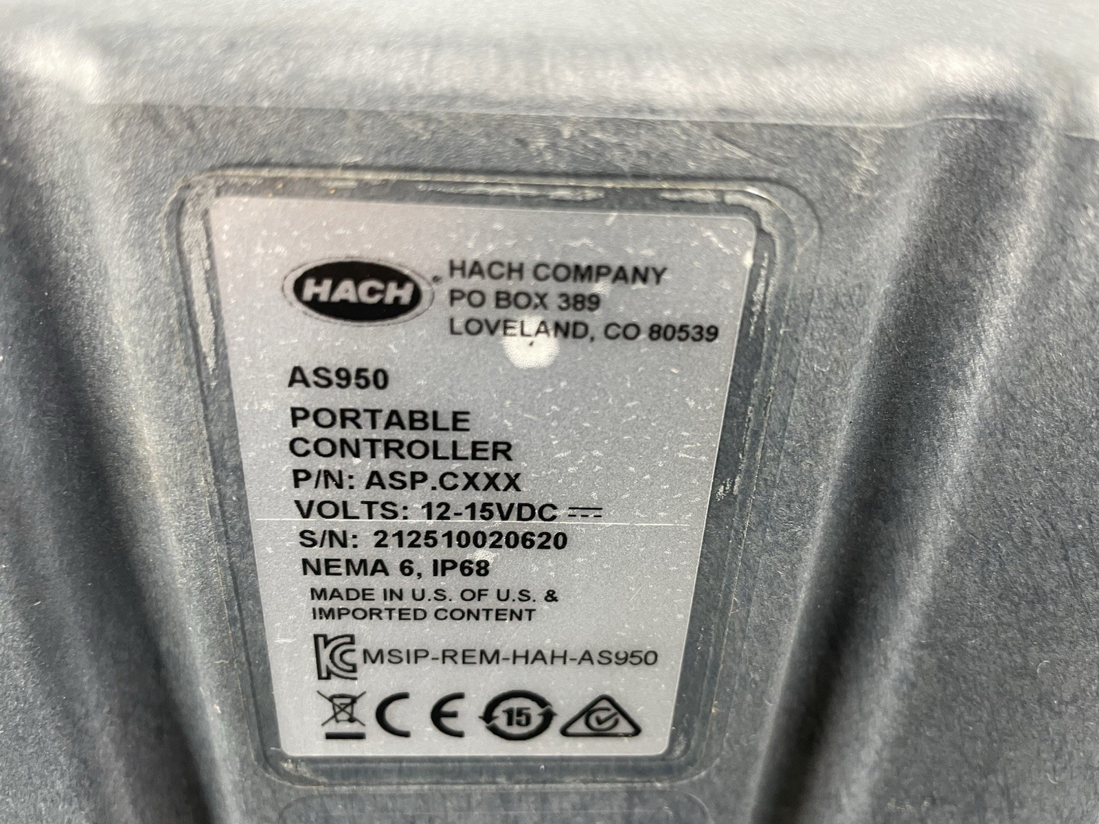 Hach AS950 Portable Water Sampler