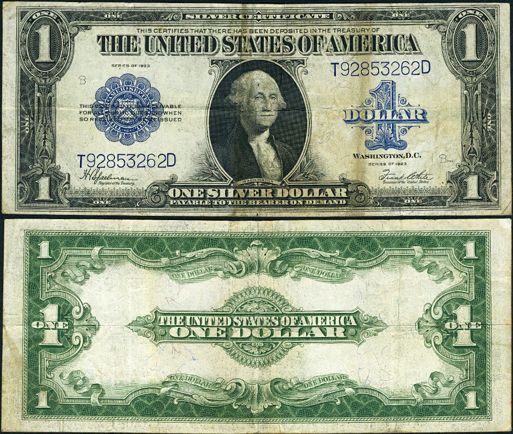 FR. 237 $1 1923 Silver Certificate VF - Stain