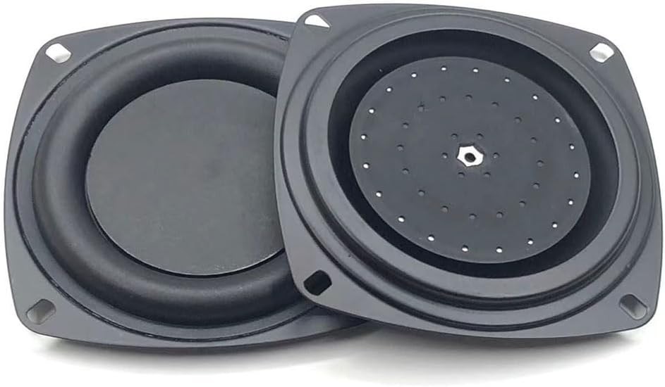 2 Pack 4 Inch Woofer Vibrating Membrane Iron Rubber Vibration Diaphragm Plate...