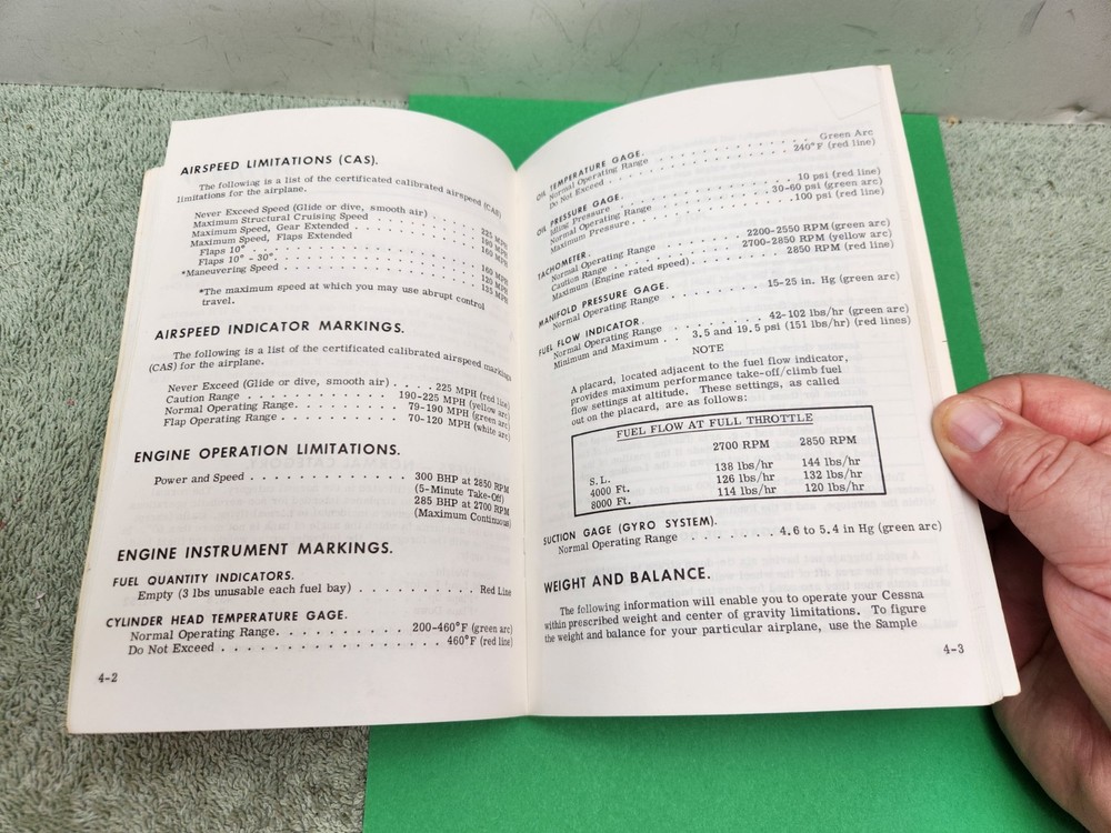 1973 Cessna Centurion Owner's Manual