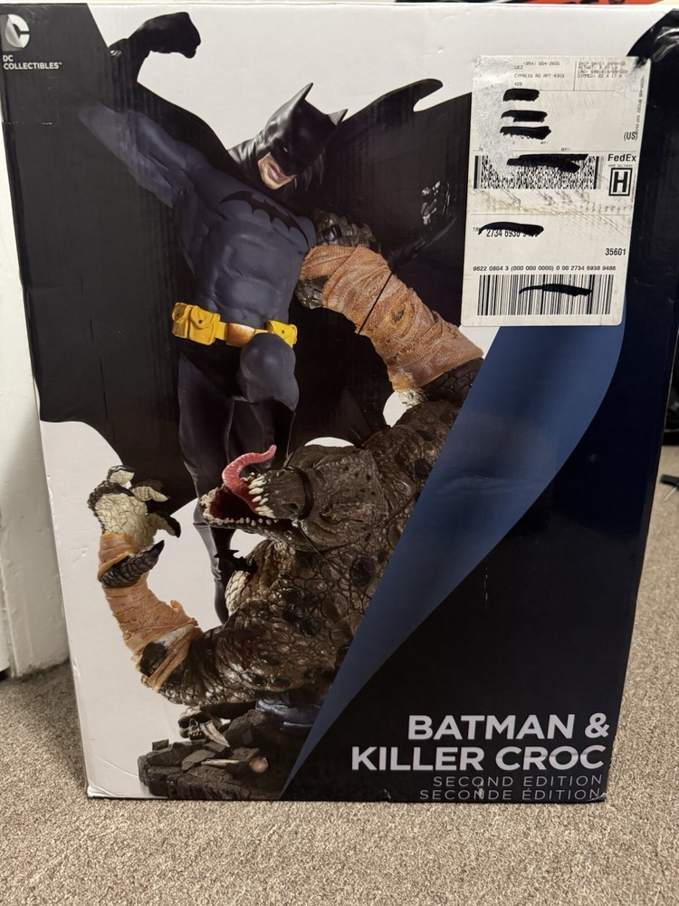 Batman And Killer Croc Second Edition Full Size Statue