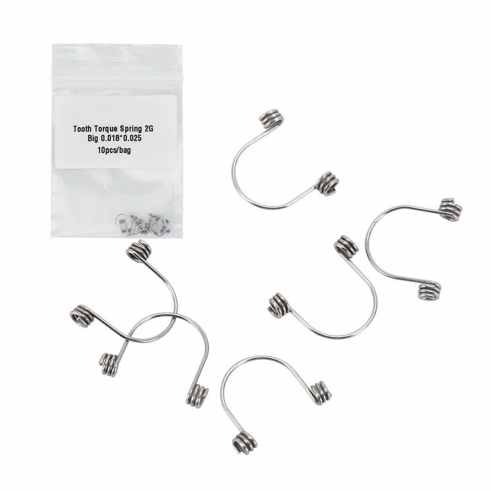 10 Pcs Dental Orthodontic Anterior Torque Rectangular Spring S/M/L Universal
