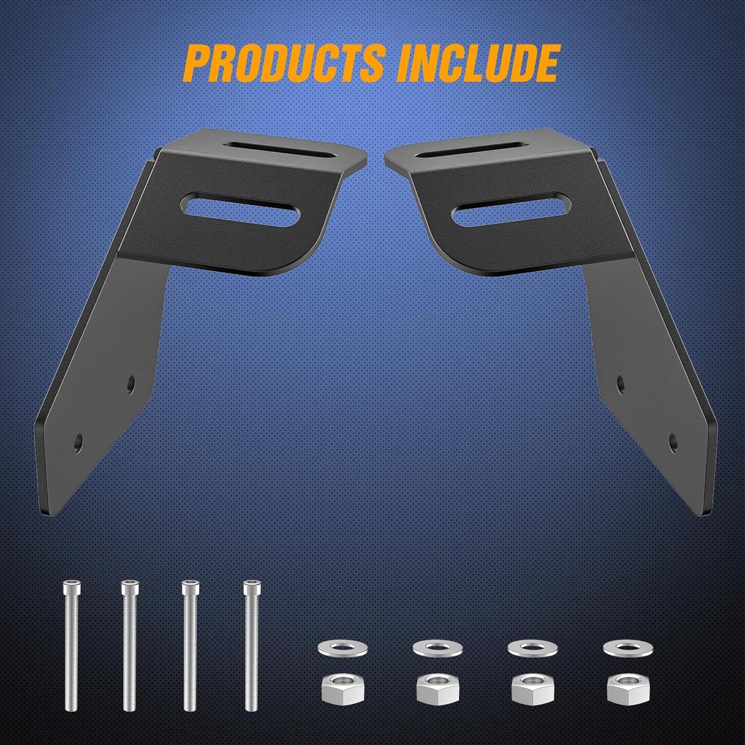Nilight Mounting Brackets for 42-45 Inch LED Bars UTV Roof Upper Windshield