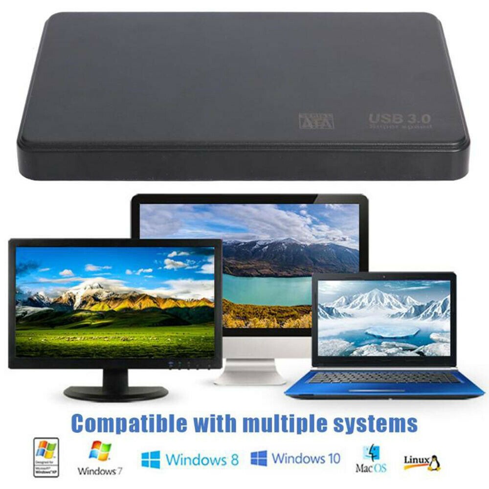 External Hard Drive Case Disk SATA USB 3.0 Storage Device for Computer Laptop