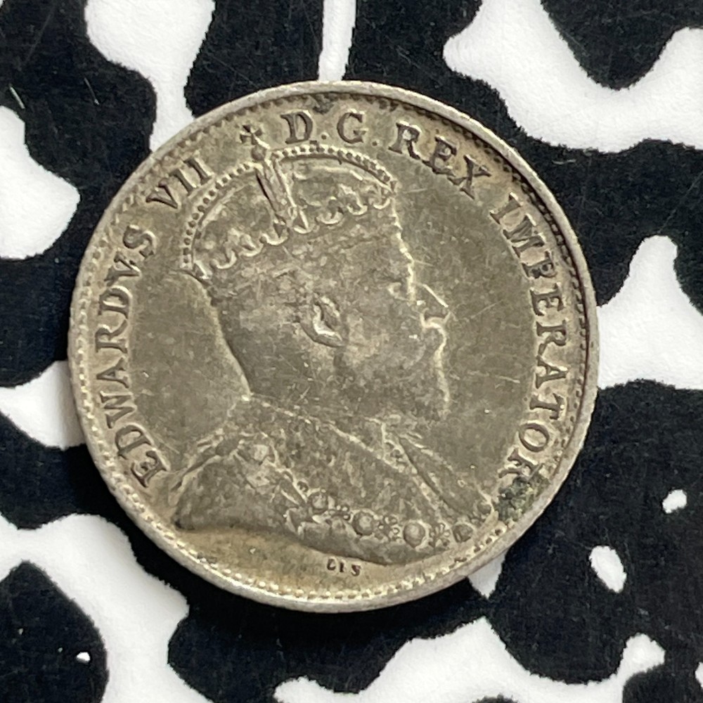 1904 Canada 5 Cents Lot#C2580 Silver! Nice!