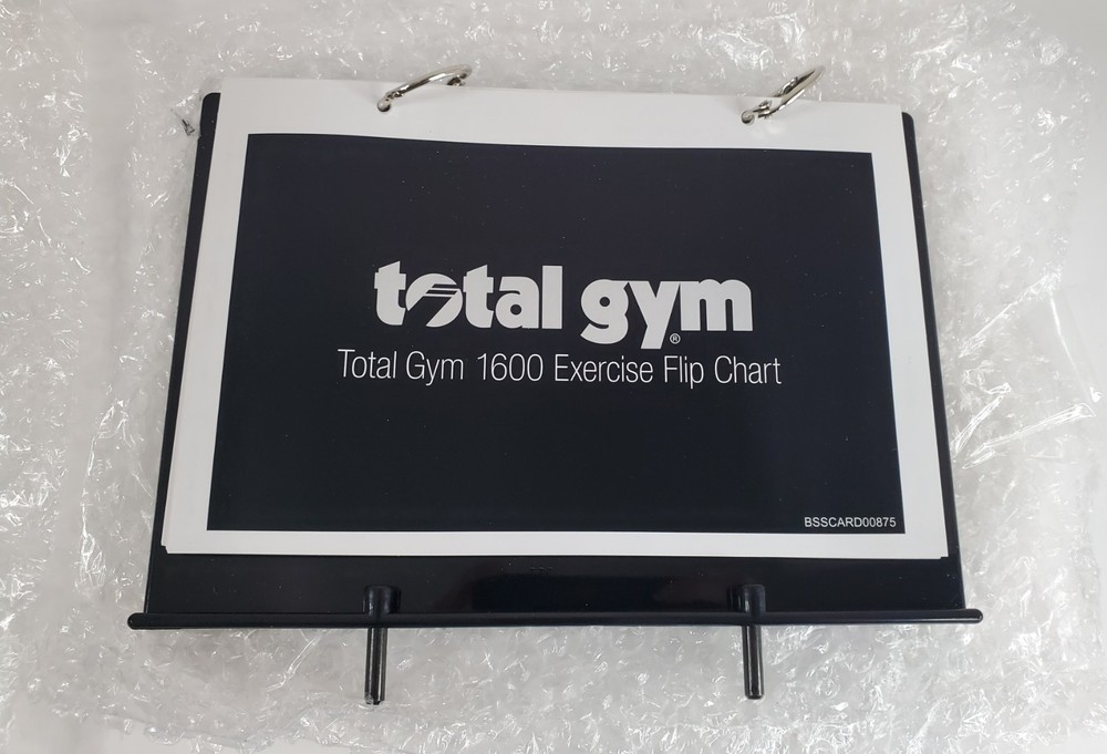 Total Gym 1600 Exercise Flip Chart with Tower Insert Holder