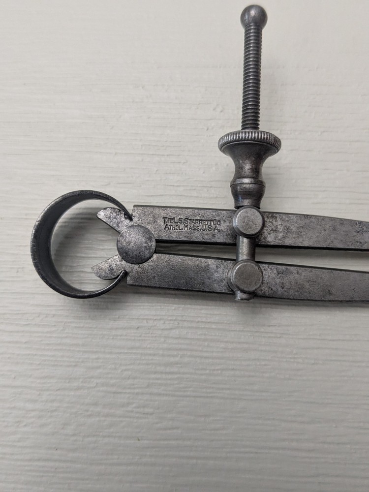 Vintage LS Starrett 4" Inside Spring Divider Machinist Caliper 🔥🔥🔥
