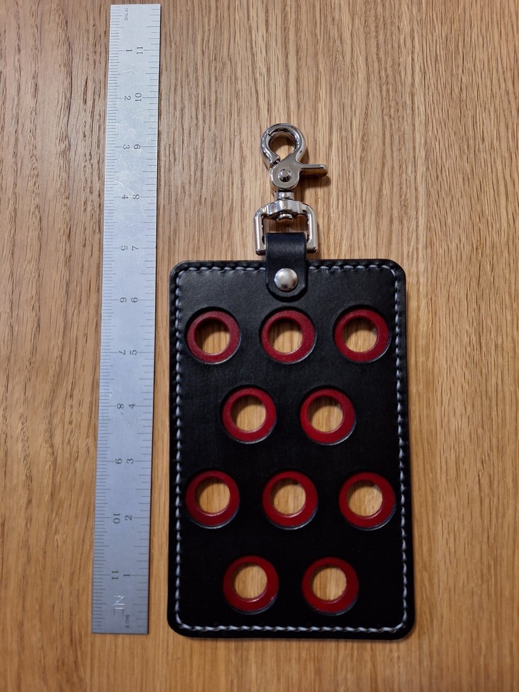 10 Hole Leather Pool Cue Thread Protector Holder