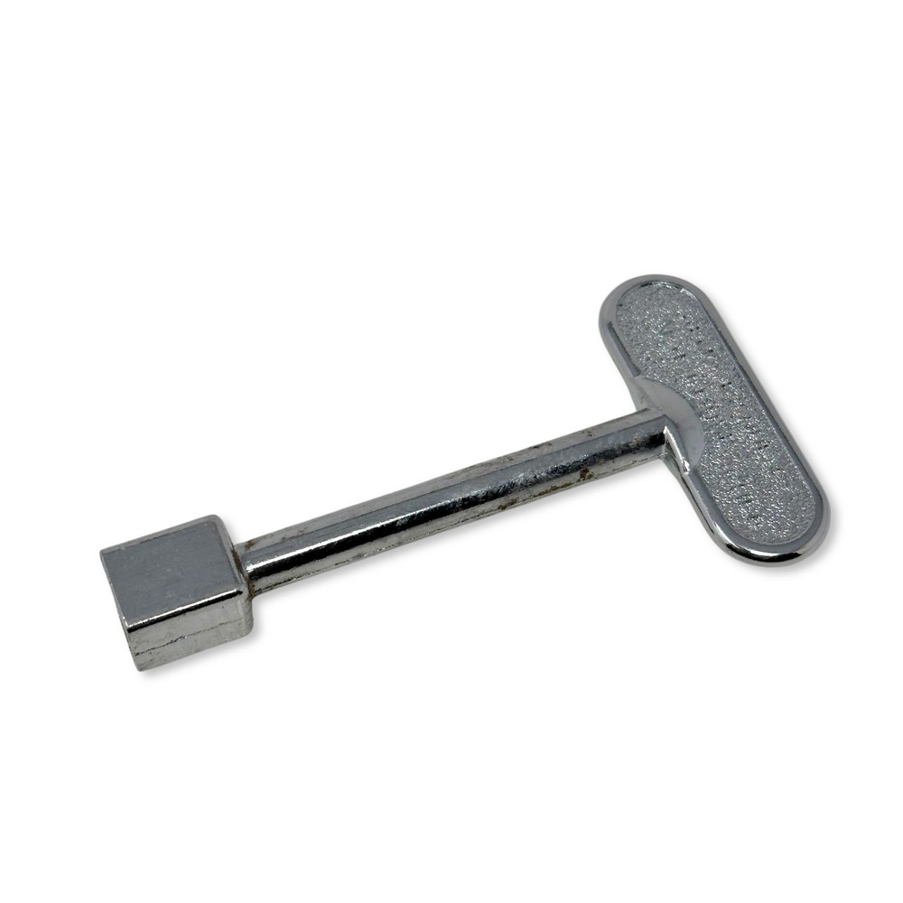 Hearthmaster Gas Fireplace Valve Key 1/4" Square Socket Chrome Universal 3"