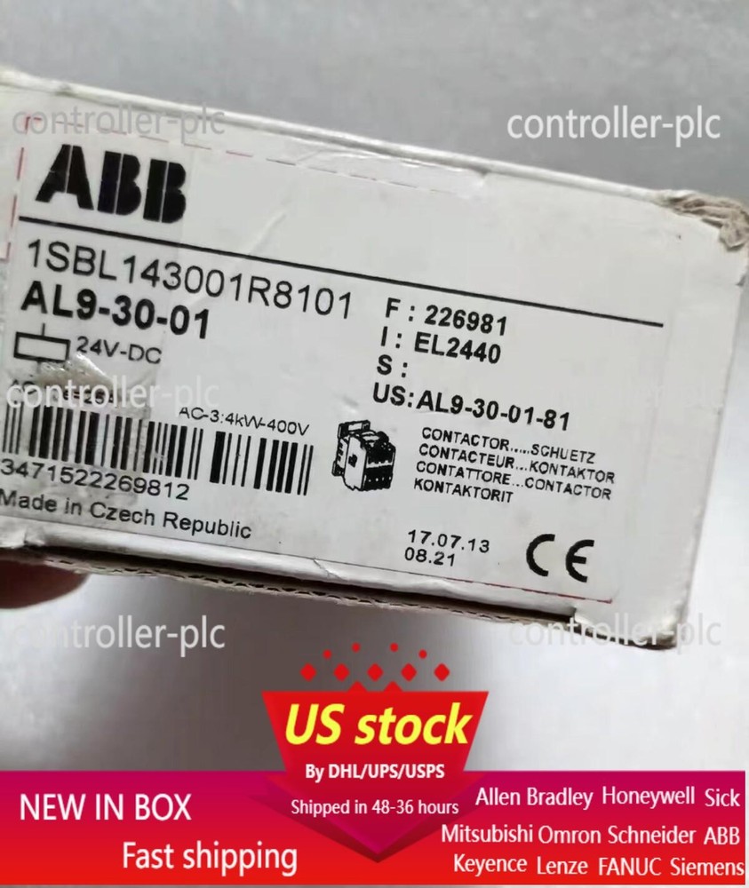 1pc ABB AL9-30-01 DC contactor 24VDC