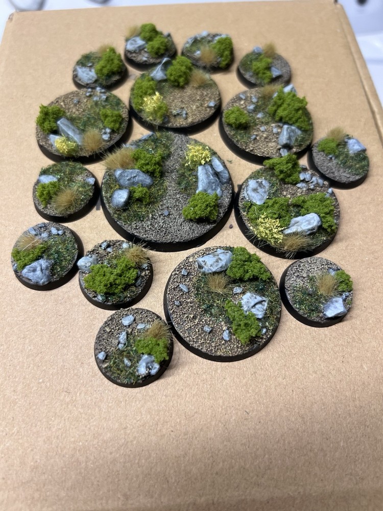Premade Scenic 40k AoS Bases