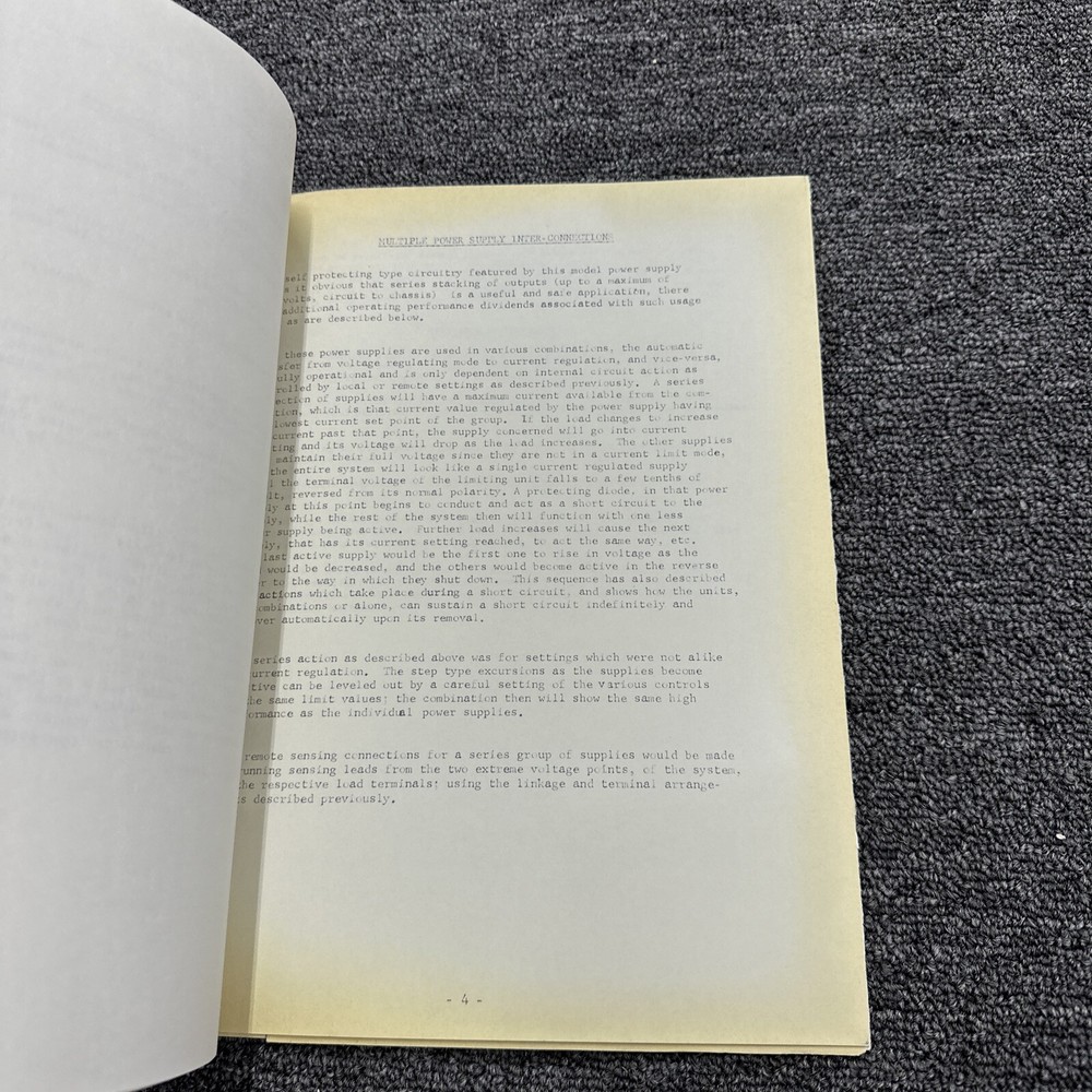 Deltron USH 36-30 Instruction Manual