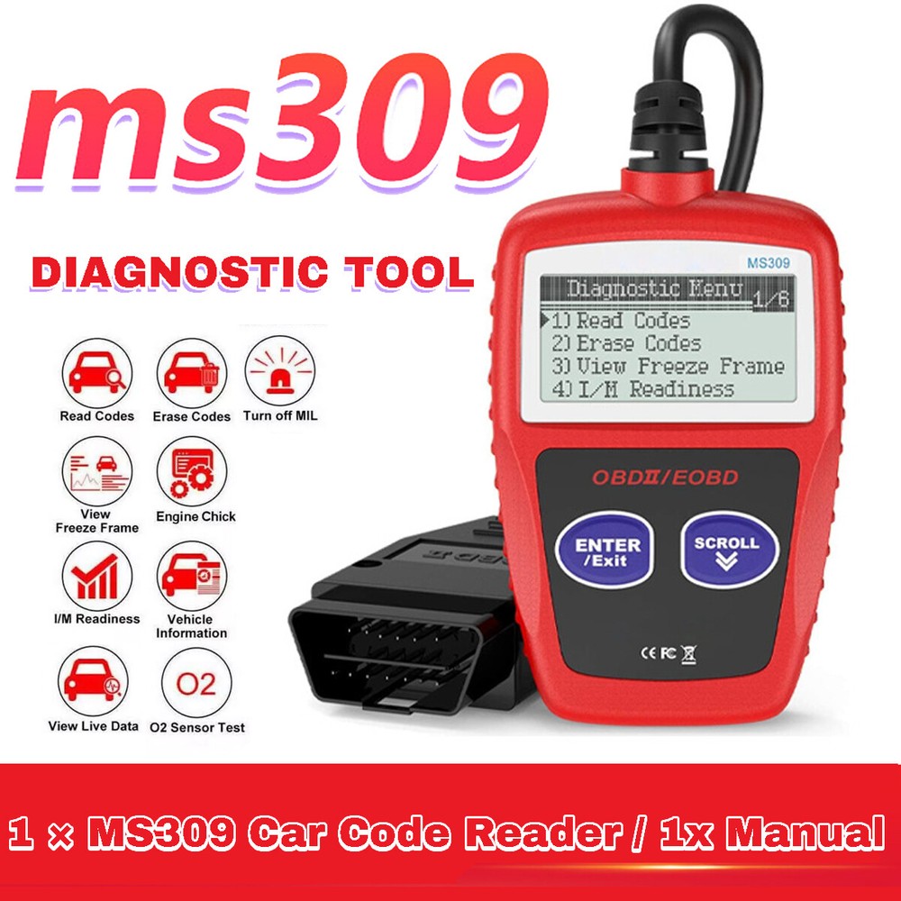 MS309 Car OBD2 diagnostic reader Engine detection reader