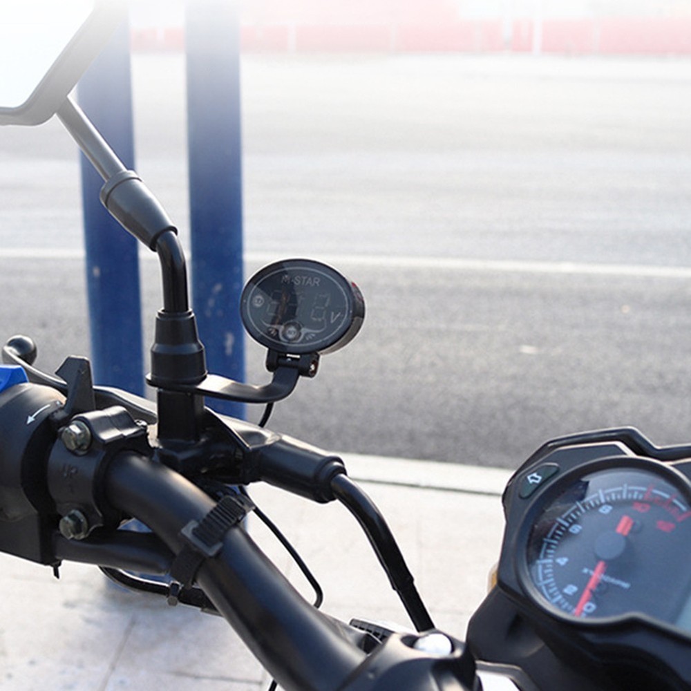 DC 12V LED Panel Digital Voltage Volt Meter Display Voltmeter For Motorcycle Car