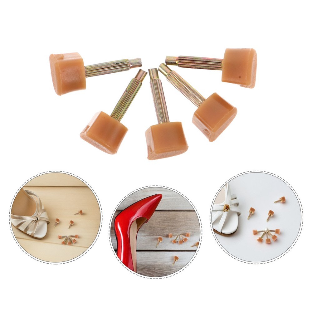 20 Pcs Matching High Heels Replacement Tips Women Restorers Caps Restoration