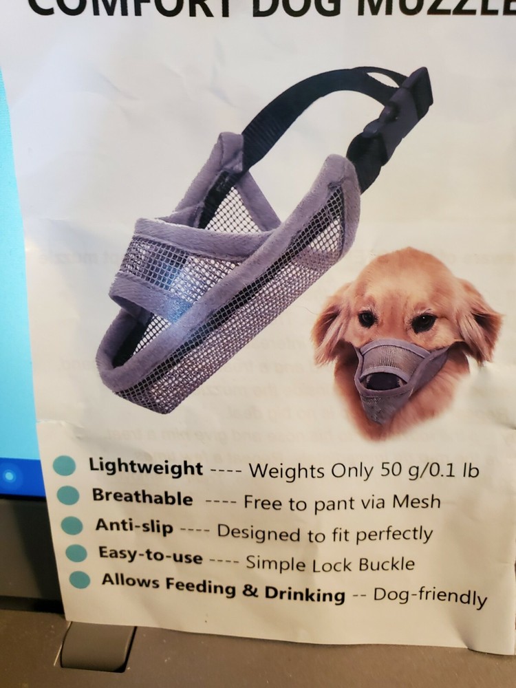 dog comfort muzzle size large
