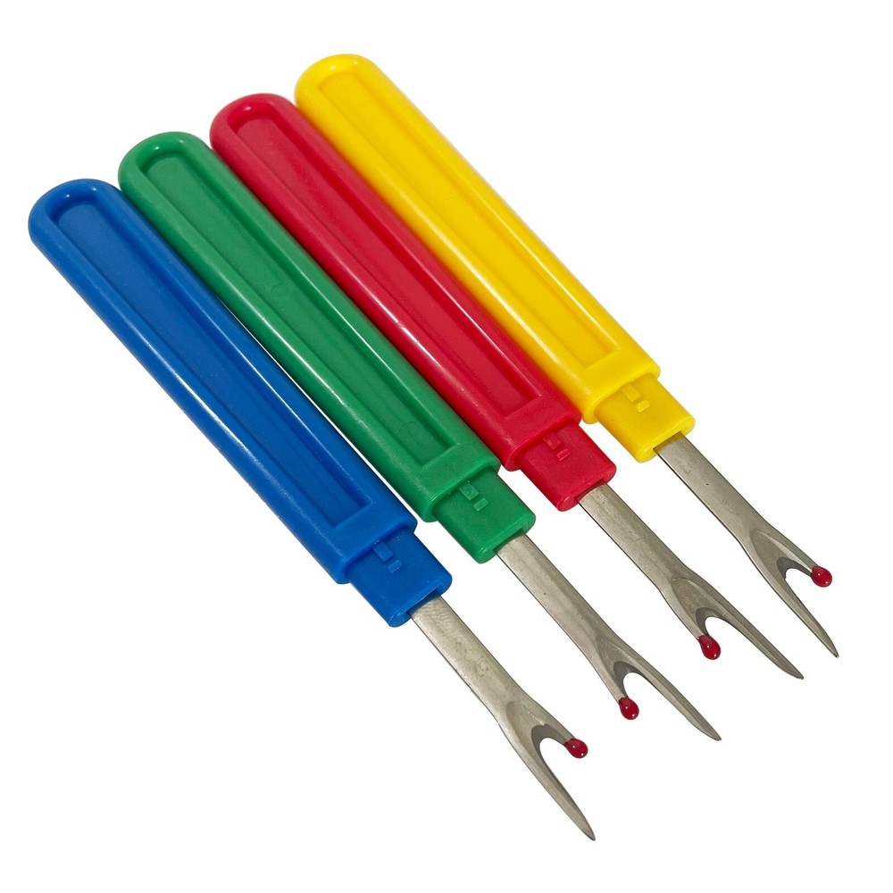 4pcs Handle Seam Rippers Thread Remover Tool Clothes Stitching Thread Unpicker