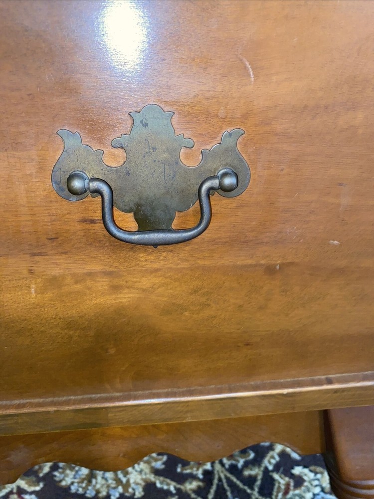 Vintage Baumritter Colonial Maple Wood Dough Box End Table