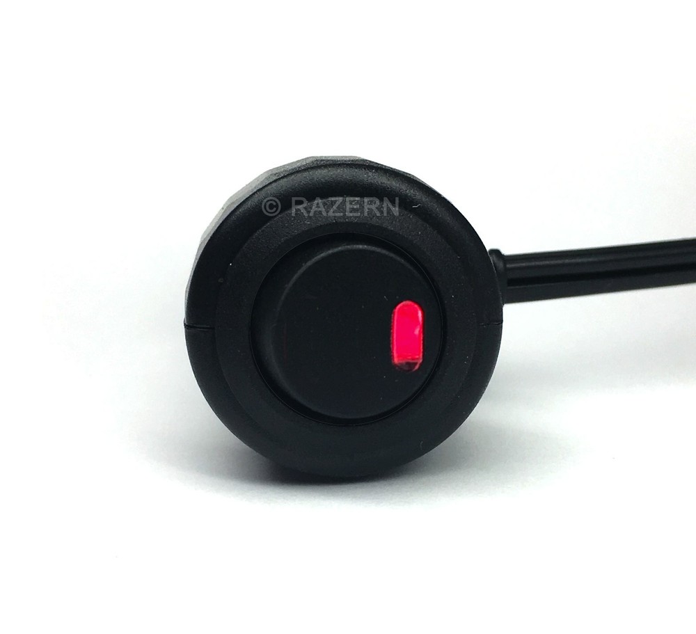 12V DC 8A Car Cigarette Lighter Socket Accessory Plug On/Off Switch LED 10' Wire