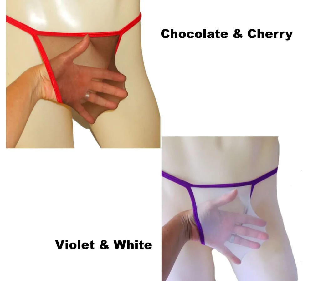Mens G String CUSTOM Thong SEAMLESS Stretchy STOCKING Underwear Back Choice