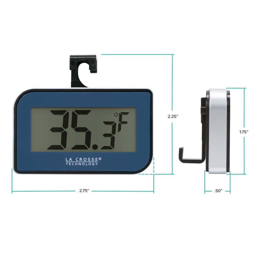 314-152-BL La Crosse Technology Small Digital Thermometer - Blue