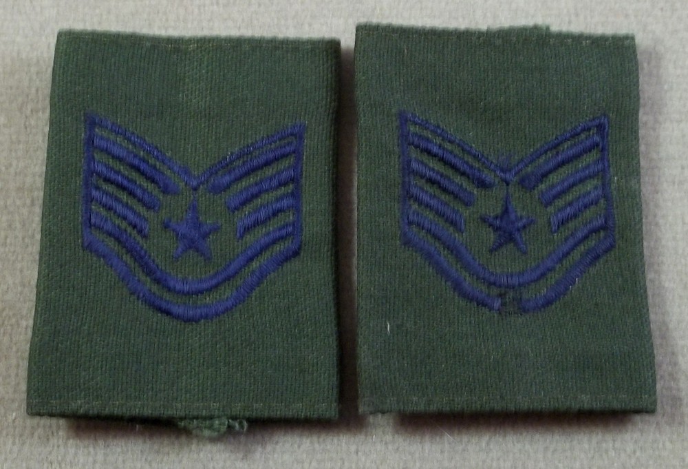 US Air Force Technical Sergeant E-6 Gortex Loop Rank - 1 Pair