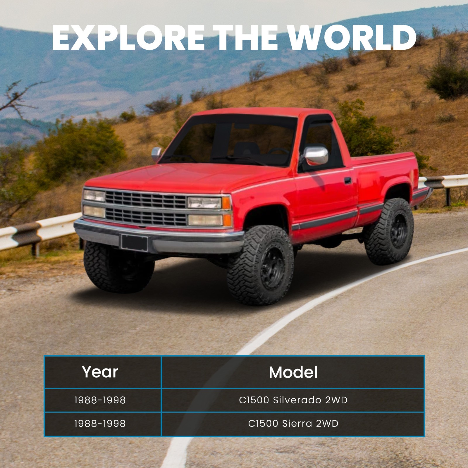 3" Lowering Drop Coil Springs Kit For Chevy C1500 Silverado 2WD 1988-1998