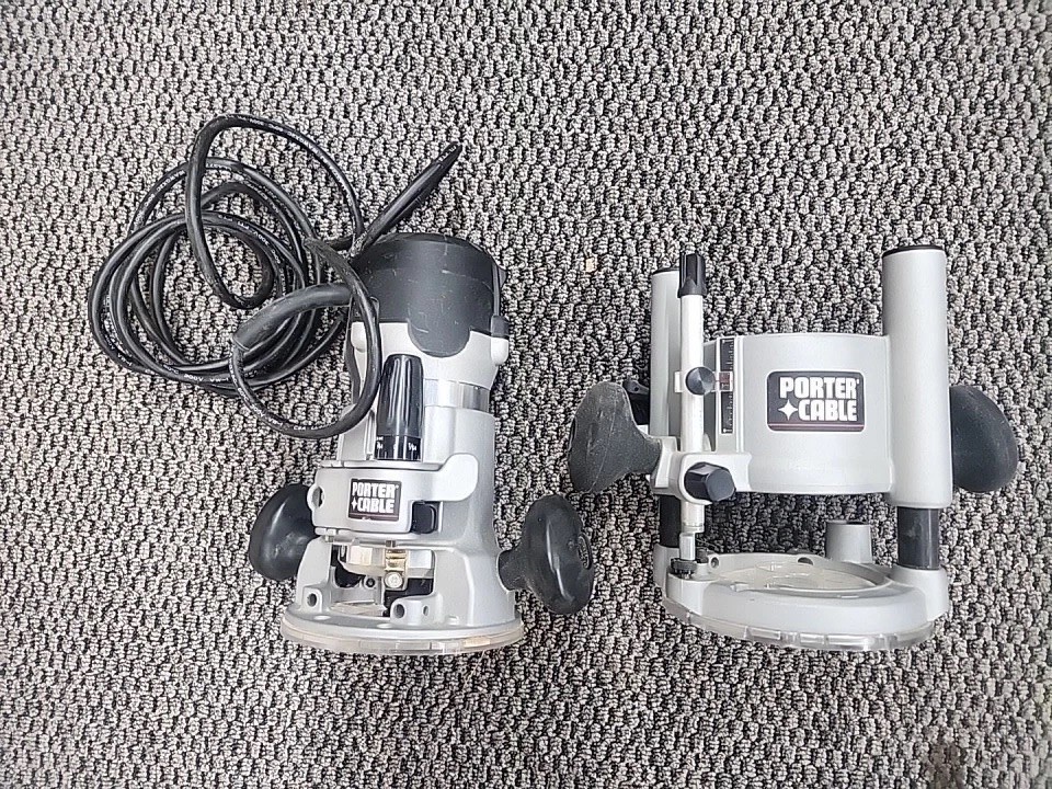 Porter Cable 890 Router 8931  Variable Speed Motor Type 1 & Plunge Base , Case
