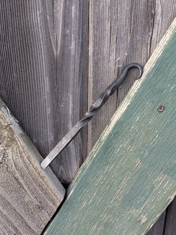 Hand Forged Blacksmith Viking Screw Driver From Rebar