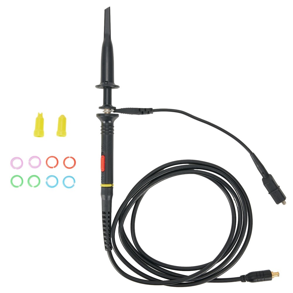Oscilloscope Probe 5.8ns 60MHz MCX-B Marking Ring Probe Hook Rubber Probe