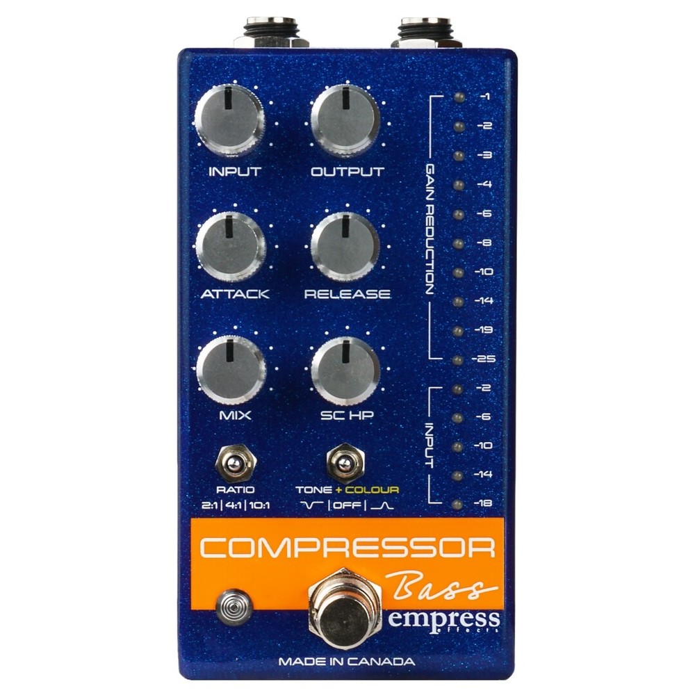 Empress Bass Compressor Pedal, All Analog, Blue