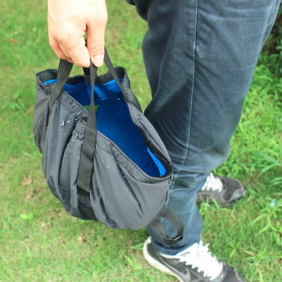12L Outdoor Foldable Travel Camping Festival Basin Sink Washing Bag Water Pot