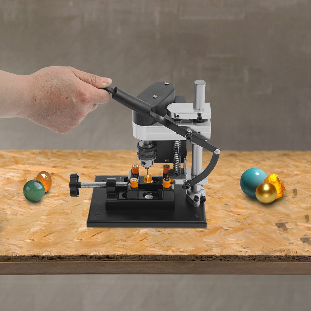 Power Bench Drill, Mini Drill Press, Adjustable Speed Electric Drilling Machine