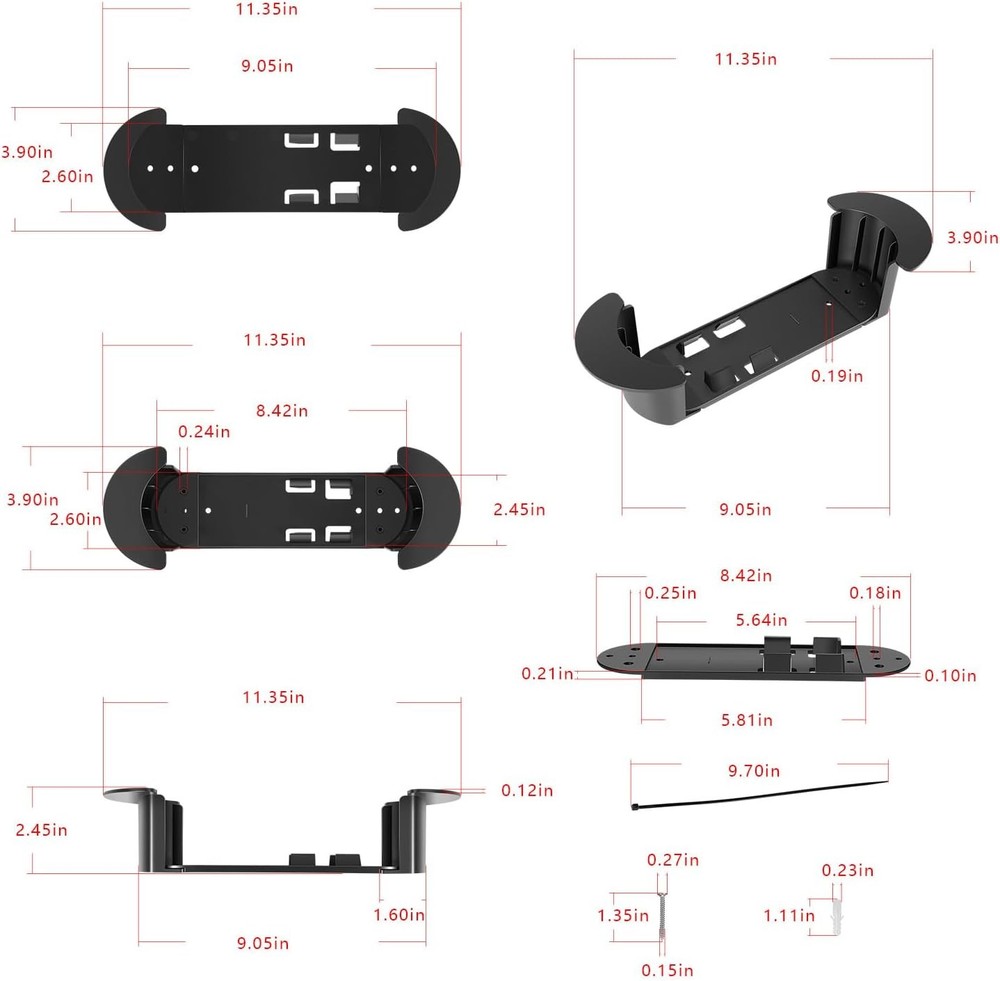 For StarLink Ethernet Cable Caddy Holder Mounting Kit Cable Management Bracket