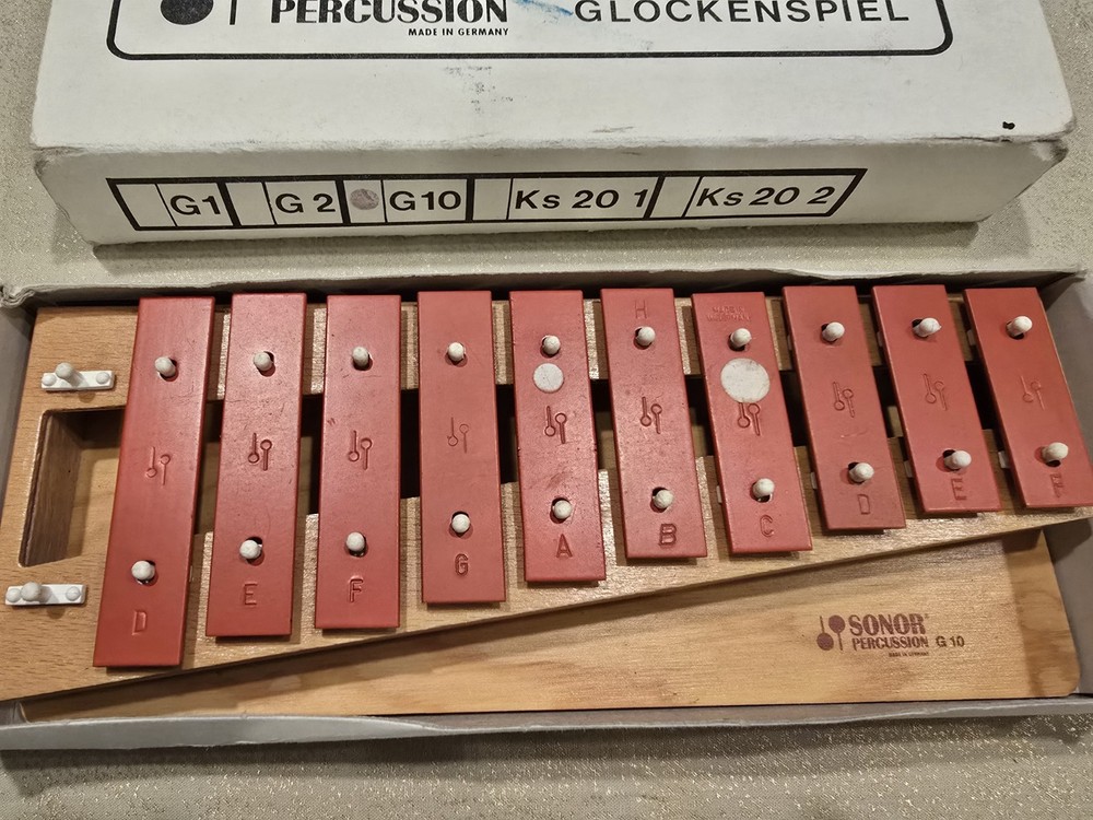 Sonor Percussion Glockenspiel G10 Germany Missing Lower C And Missing Mallet