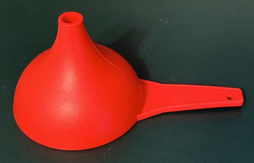 Tupperware “Hershey Kiss” Funnel Red