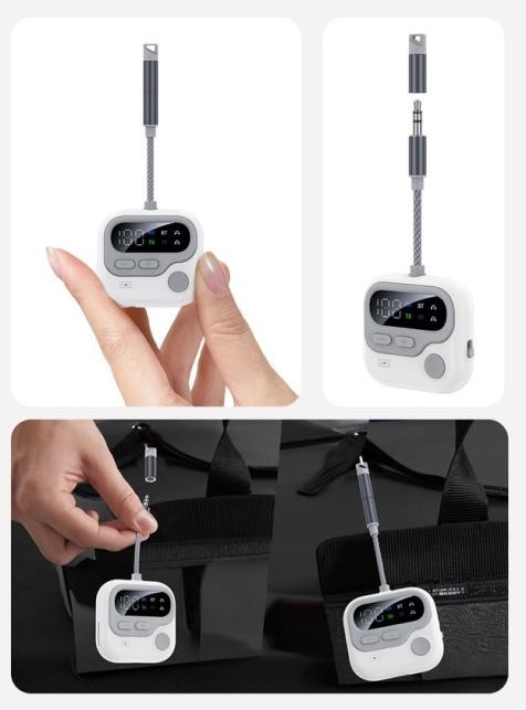 Portable Bluetooth 5.4 Receiver Transmitter Lightweight Audio Gear For Car/Home